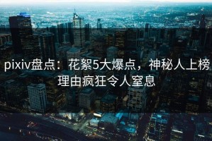 pixiv盘点：花絮5大爆点，神秘人上榜理由疯狂令人窒息